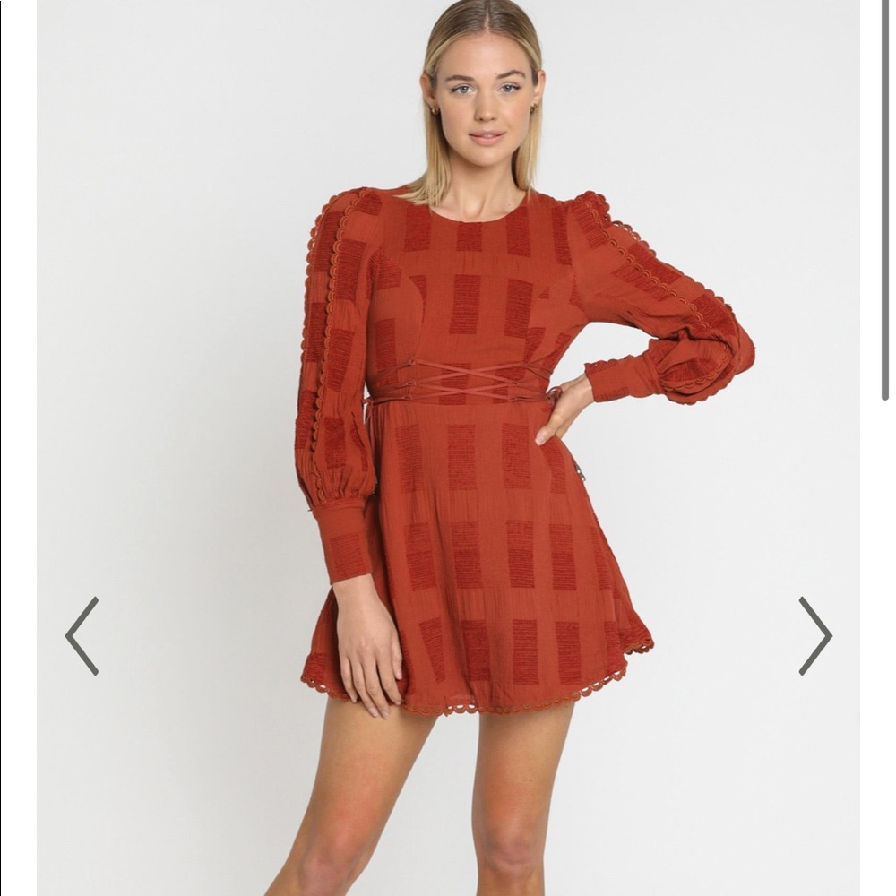 Saints and Secrets Boho Dress Rust Size Large